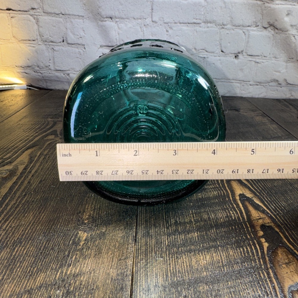 Vintage‎ Ball Ideal Blue Glass Canning Jar w/ Wire Closure, 9.5" tall - NO lid - Picture 11 of 12